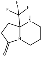 8a-(TrifluoroMethyl)hexahydropyrrolo[1,2-a]pyriMidin-6(7H)-one Structure