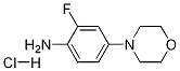 2-Fluoro-4-morpholinoaniline Hydrochloride Structure