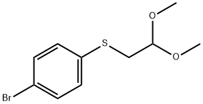 1-브로모-4-(2,2-DIMETHOXY-ETHYLSULFANYL)-벤젠 구조식 이미지