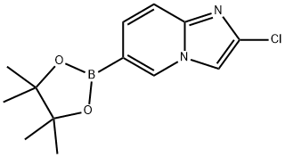 IMidazo[1,2-a]pyridine, 2-chloro-6-(4,4,5,5-tetraMethyl-1,3,2-dioxaborolan-2-yl)- 구조식 이미지