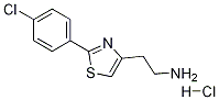 2-(2-(4-클로로페닐)티아졸-4-일)에타나민HCl 구조식 이미지