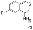 6-BroMo-3,4-디하이드로-2H-이소티오크로멘-4-아민HCl 구조식 이미지