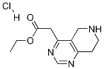 에틸2-(5,6,7,8-테트라하이드로피리도[4,3-d]피리미딘-4-일)-아세테이트HCl 구조식 이미지
