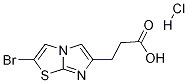 3-(2-브로모이미다조[2,1-b]티아졸-6-일)프로판산HCl 구조식 이미지