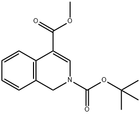 1H-Isoquinolin-2,4-dicarboxylic acid 2-tert-butyl ester 4-Methyl ester Structure