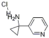 1-(피리딘-3-일)사이클로프로판민(염산염) 구조식 이미지