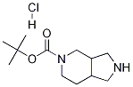 tert-butyl hexahydro-1H-pyrrolo[3,4-c]pyridine-5(6H)-carboxylate hydrochloride Structure