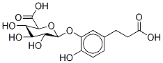 5-(2-Carboxyethyl)-2-hydroxyphenyl β-D-Glucopyranosiduronic Acid Structure