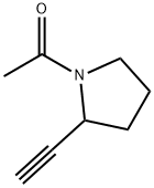 Pyrrolidine, 1-acetyl-2-ethynyl- (9CI) Structure