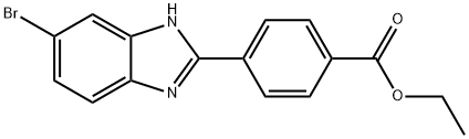 에틸4-(5-broMo-1H-벤조[d]이미다졸-2-일)벤조에이트 구조식 이미지