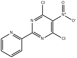 4,6-Dichloro-5-nitro-2-(pyridin-2-yl)pyrimidine Structure