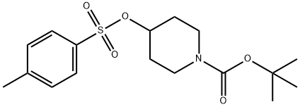 4-(TOLUENE-4-SULFONYLOXY)-PIPERIDINE-1-CARBOXYLIC ACID TERT-BUTYL ESTER
 Structure