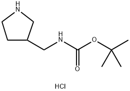 3-(BOC-AMINOMETHYL)-PYRROLIDINE-HCl Structure