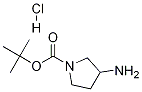 tert-부틸3-아미노피롤리딘-1-카르복실레이트염산염 구조식 이미지
