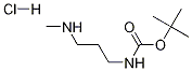 1-Boc-아미노-3-메틸아미노프로판염산염 구조식 이미지