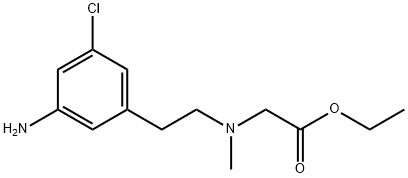 글리신,N-[2-(3-aMino-5-클로로페닐)에틸]-N-메틸-,에틸에스테르 구조식 이미지