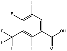 2,4,5-TRIFLUORO-3-(TRIFLUOROMETHYL)BENZOIC ACID Structure