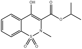 4-Hydroxy-2-methyl-2H-1,2-benzothiazine-3-carboxylic acid isopropyl ester 1,1-dioxide Structure
