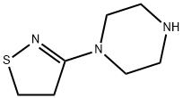 Piperazine, 1-(4,5-dihydro-3-isothiazolyl)- (9CI) Structure