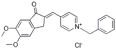 (E)-1-benzyl-4-((5,6-diMethoxy-1-oxo-1H-inden-2(3H)-ylidene)Methyl)pyridiniuM chloride 구조식 이미지