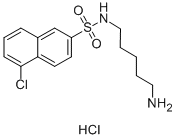 N-(5-AMINOPENTYL)-5-CHLORO-1-NAPHTHALENE-SULFONAMIDE HYDROCHLORIDE 구조식 이미지