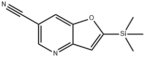 2-(Trimethylsilyl)furo[3,2-b]pyridine-6-carbonitrile Structure