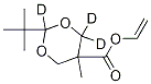 2-tert-부틸-5-메틸-1,3-디옥산-5-카르복실산비닐에스테르-d3 구조식 이미지