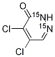 4,5-Dichloro-6-pyridazone-15N2 Structure