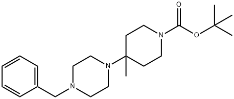 1-Boc-4-(4-benzylpiperazin-1-yl)-4-methylpiperidine 구조식 이미지