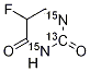 5-Fluorodihydropyrimidine-2,4-dione-13C,15N2 Structure