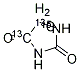 Hydantoin-4,5-13C2,1-15N Structure