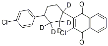 2-Chloro-3-[4-(4-chlorophenyl)cyclohexyl-d5]-1,4-naphthalenedione 구조식 이미지