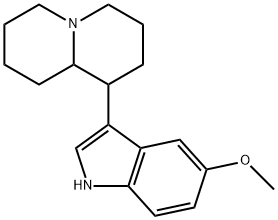 2H-Quinolizine, octahydro-1-(5-methoxy-1H-indol-3-yl)- 구조식 이미지