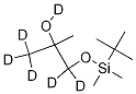 1-[(tert-부틸디메틸실릴)옥시]-2-메틸-2-프로판올-D6 구조식 이미지