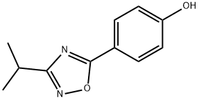 4-(3-Isopropyl-1,2,4-oxadiazol-5-yl)phenol 구조식 이미지