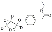 4-(2-Oxiranylmethoxy-d5)benzeneacetic Acid Ethyl Ester Structure