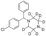 1-[(4-클로로페닐)페닐메틸]-피페라진-D8 구조식 이미지