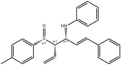 1-phenyl-3-phenylamino-4-(4-toluenesulfinyl)-1,5-hexadiene Structure