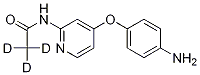 [4-(4-아미노페녹시)(2-피리딜)]-N-(메틸-d3)카르복스아미드 구조식 이미지