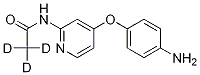 [4-(4-Aminophenoxy)(2-pyridyl)]-N-(methyl-d3)carboxamide Structure