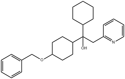 1-Cyclohexyl-1-(4-benzyloxycyclohexyl)-2-(2-pyridinyl)ethanol(Mixture of Diastereomers) 구조식 이미지