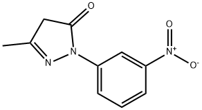 3-METHYL-1-(3-NITROPHENYL)-5-PYRAZOLONE Structure