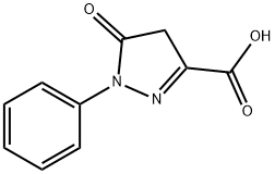 5-Oxo-1-phenyl-2-pyrazolin-3-carboxylic acid Structure