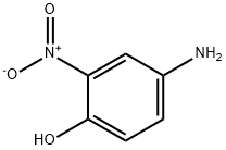 4-아미노-2-나이트로페놀 구조식 이미지