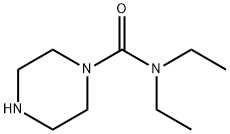 PIPERAZINE-1-CARBOXYLIC ACID DIETHYLAMIDE 구조식 이미지