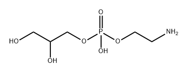 2-아미노에틸2,3-디히드록시프로필인산수소 구조식 이미지