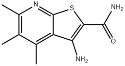 3-Amino-4,5,6-trimethylthieno[2,3-b]pyridine-2-carboxamide Structure