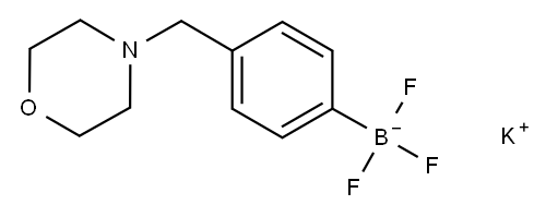 Potassium 4-((morpholino)methyl)-phenyltrifluoroborate Structure