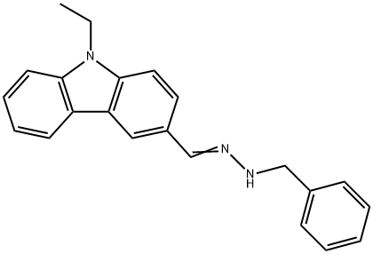 N-ETHYL-CARBAZOL-3-ALDEHYDE-N-METHYL-N-PHENYL-HYDRAZONE Structure