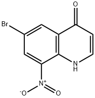 6-BroMo-8-니트로퀴놀린-4(1H)-온 구조식 이미지